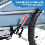 2-in-1 Pet Bicycle Trailer and Stroller for Dogs