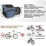 Expandable Soft-Sided Dog Bike Basket Carrier