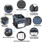 Expandable Soft-Sided Dog Bike Basket Carrier