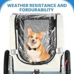 2-in-1 Pet Bicycle Trailer and Stroller for Dogs