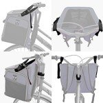 Expandable Soft-Sided Dog Bike Basket Carrier