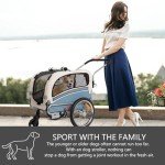 2-in-1 Pet Bicycle Trailer and Stroller for Dogs