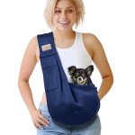 Dog Sling Carrier for Small Pets - Dark Blue