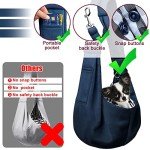 Dog Sling Carrier for Small Pets - Dark Blue