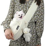 NATUYA Adjustable Small Dog Carrier Sling - White