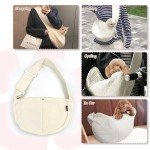 NATUYA Adjustable Small Dog Carrier Sling - White
