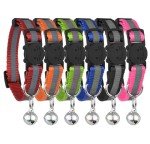 Bright & Safe Reflective Cat Collars with Bell - 6 Pack