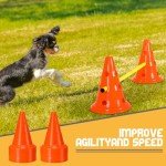 Dog Agility Hurdle Cone and Rod Set