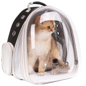 Expandable Pet Backpack Carrier with Bubble Window