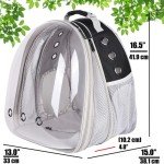 Expandable Pet Backpack Carrier with Bubble Window