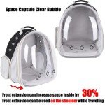 Expandable Pet Backpack Carrier with Bubble Window