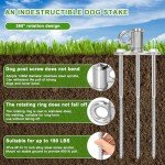 360° Swivel Dog Tie Out Stake for Large Dogs