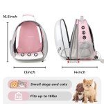 Bubble Expandable Pet Carrier Backpack - Pink