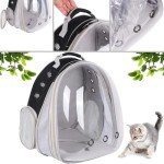 Expandable Pet Backpack Carrier with Bubble Window