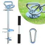 Heavy Duty 360° Swivel Dog Tie Out Stake