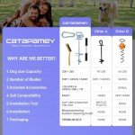 Heavy Duty 360° Swivel Dog Tie Out Stake