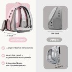 Bubble Expandable Pet Carrier Backpack - Pink