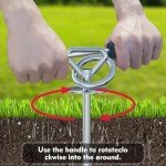 Heavy Duty 360° Swivel Dog Tie Out Stake