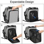 COVONO Expandable Pet Carrier Backpack for Travel