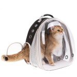 Expandable Pet Backpack Carrier with Bubble Window