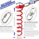 360° Tangle-Free Dog Tie Out Cable & Stake