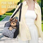 SlowTon Portable Dog Car Seat for Small Dogs