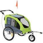 Aosom 2-in-1 Dog Bike Trailer and Stroller