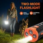 Ultrasonic Dog Bark Deterrent with Flashlight