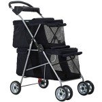Lightweight Folding Pet Stroller for Small Dogs