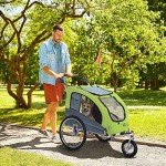 Aosom 2-in-1 Dog Bike Trailer and Stroller