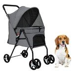 Folding Pet Stroller for Small Dogs and Cats