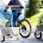 Aosom 2-in-1 Dog Bike Trailer and Stroller