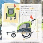 Aosom 2-in-1 Dog Bike Trailer and Stroller