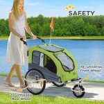 Aosom 2-in-1 Dog Bike Trailer and Stroller