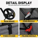Folding Pet Stroller for Small Dogs and Cats