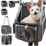 Soft-Sided Dog Bike Basket with Safety Leashes