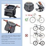 Soft-Sided Dog Bike Basket Carrier for Small Pets