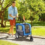Aosom 2-in-1 Small Dog Bike Trailer & Stroller