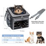 Soft-Sided Dog Bike Basket Carrier for Small Pets
