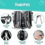 Soft-Sided Dog Bike Basket with Safety Leashes