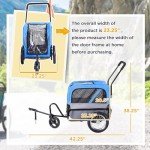 Aosom 2-in-1 Small Dog Bike Trailer & Stroller
