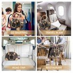 Fashionable PU Leather Dog Carrier Handbag, Brown