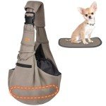 CUBY Hands-Free Pet Sling Carrier - Khaki