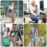CUBY Hands-Free Pet Sling Carrier - Khaki