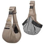CUBY Hands-Free Pet Sling Carrier - Khaki