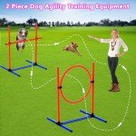 Adjustable Dog Agility Training Equipment Set