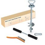 TOMBABY Heavy Duty Dog Tie Out Stake