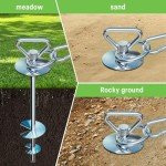 TOMBABY Heavy Duty Dog Tie Out Stake