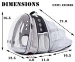 Expandable Pet Backpack for Cats and Small Dogs