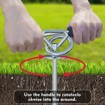 TOMBABY Heavy Duty Dog Tie Out Stake